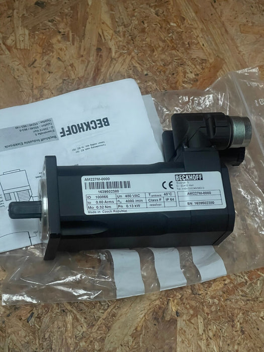 Beckhoff – AM227M‑0000 – Synchronous Servomotor, 0.13 kW, 0.3 Nm, 400/480 V AC