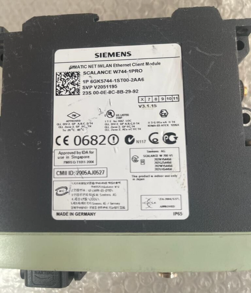SIEMENS, 6GK5744-1ST00-2AA6, SCALANCE W744-1PRO SIMATIC IWLAN Ethernet Client