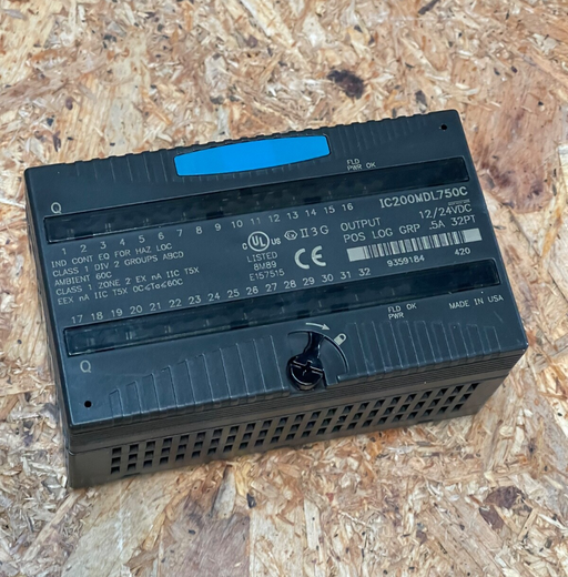 GE Fanuc – IC200MDL750C – VersaMax 32‑Point 12/24 VDC Discrete Output Module