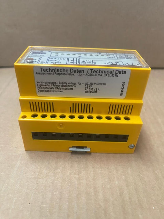 Bender - RCMA471LY - AC/DC Sensitive Residual Current Monitor, 30 mA–3 A