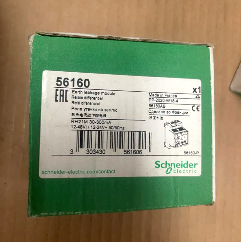 Schneider Electric 56160 Earth-leakage relay RH21M - 300 mA - 0.06 s - 24 V