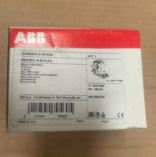 ABB 2CSB202101R1630 DDA202 A-63/0.03 Residual Current Device Block