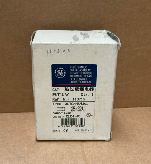 GE – RT1V (113715) – Thermal Overload Relay, 25–32 A, Class 10