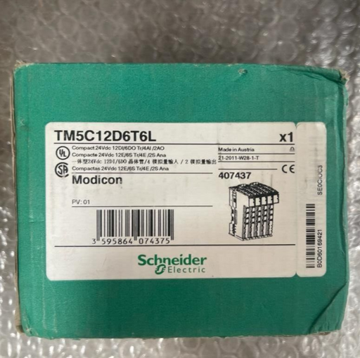 Schneider Electric, TM5C12D6T6L, Compact 24Vdc 12DI/6DO Tr/4AI /2AO