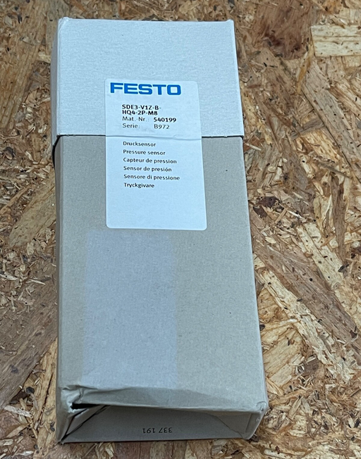 Festo - SDE3-V1Z-B-HQ4-2P-M8 (540199) - Vacuum Pressure Sensor, -1 to 0 bar