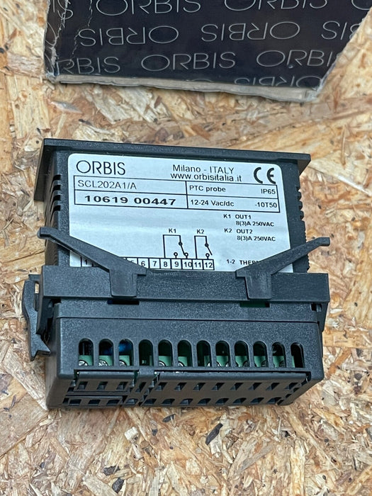 Orbis Italia – SCL202A1/A – Digital Panel Timer, 2‑Relay, 12–24 VAC/DC
