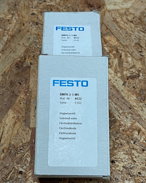 Festo - BMFH-2-3-M5 (4522) - 2x3/2-Way Solenoid Valve, M5 Ports, 50 l/min