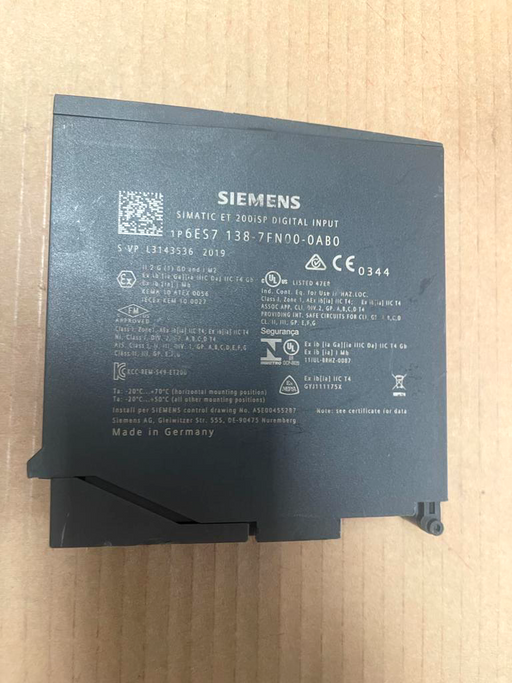 Siemens Simatic 6ES7138-7FN00-0AB0 ET 200iSP Digital Input