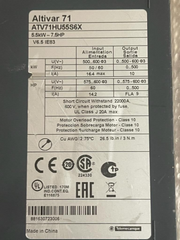 Schneider Electric, ATV71HU55S6X, Altivar 71 5.5kW - 7.5HP Variable Speed Drive