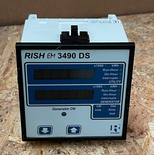 Rishabh - RISH Master 3490 DS - Dual Source Energy Meter, 96×96 mm, LED Display