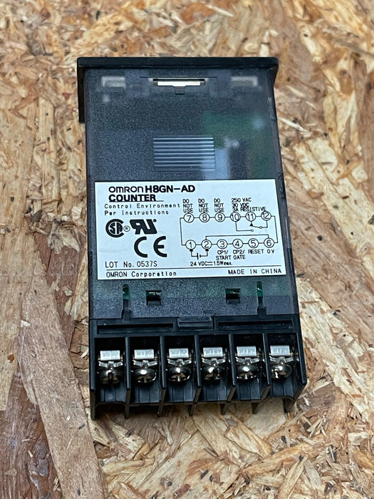 Omron - H8GN-AD - Compact Digital Counter/Timer, 4-Digit LCD, 24 V DC