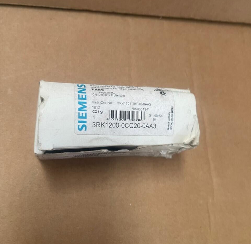 Siemens - 3RK1200-0CQ20-0AA3 - AS-i Compact Module K45 Digital 4 DI