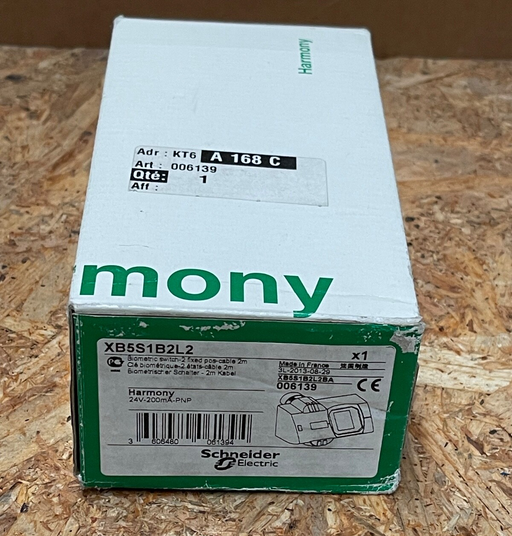 Schneider Electric – XB5S1B2L2 – Harmony XB5S Biometric Fingerprint Switch, PNP