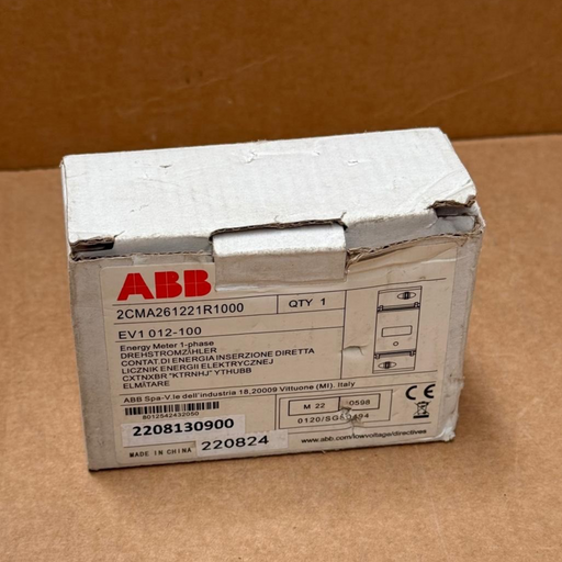 ABB – 2CMA261221R1000 (EV1 012‑100) – 1-Phase Kilowatt-Hour Energy Meter