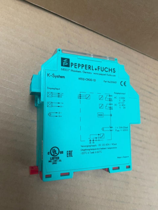 Pepperl+Fuchs - 255621 - KFD2-CRG2-1D - Transmitter Power Supply