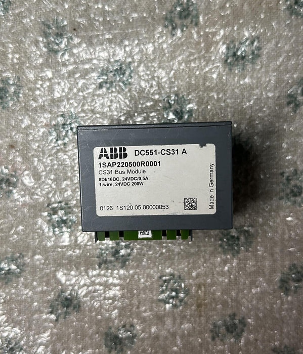 ABB, 1SAP220500R0001, DC551-CS31 A, Bus Module C551 Digital I/O PROTOTYP