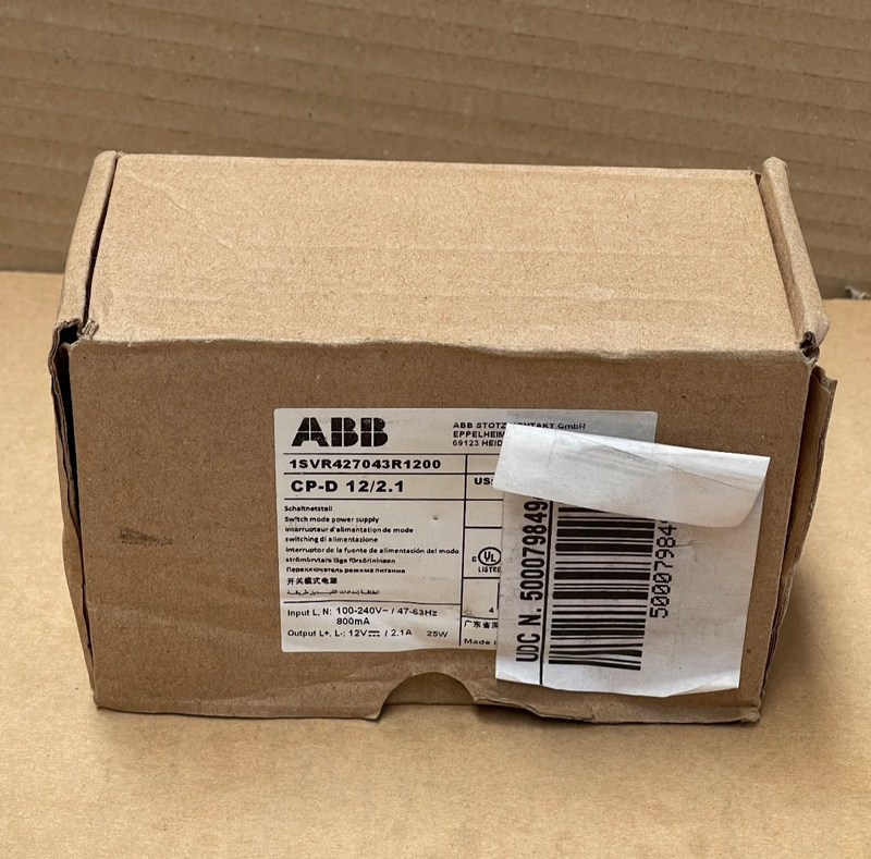 ABB – 1SVR427043R1200 – CP‑D 12/2.1 12 VDC 2.1 A DIN‑Rail Power Supply
