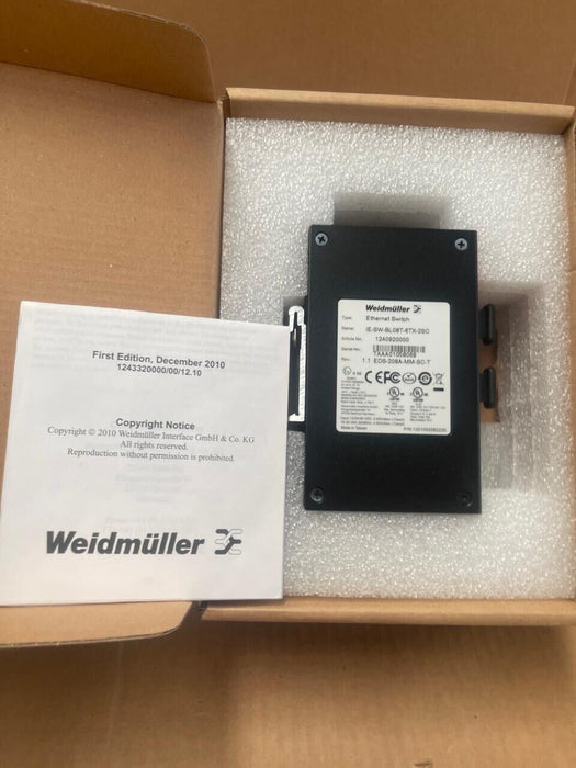Weidmüller - 1240920000 - IE-SW-BL08T-6TX-2SC Unmanaged Ethernet Switch