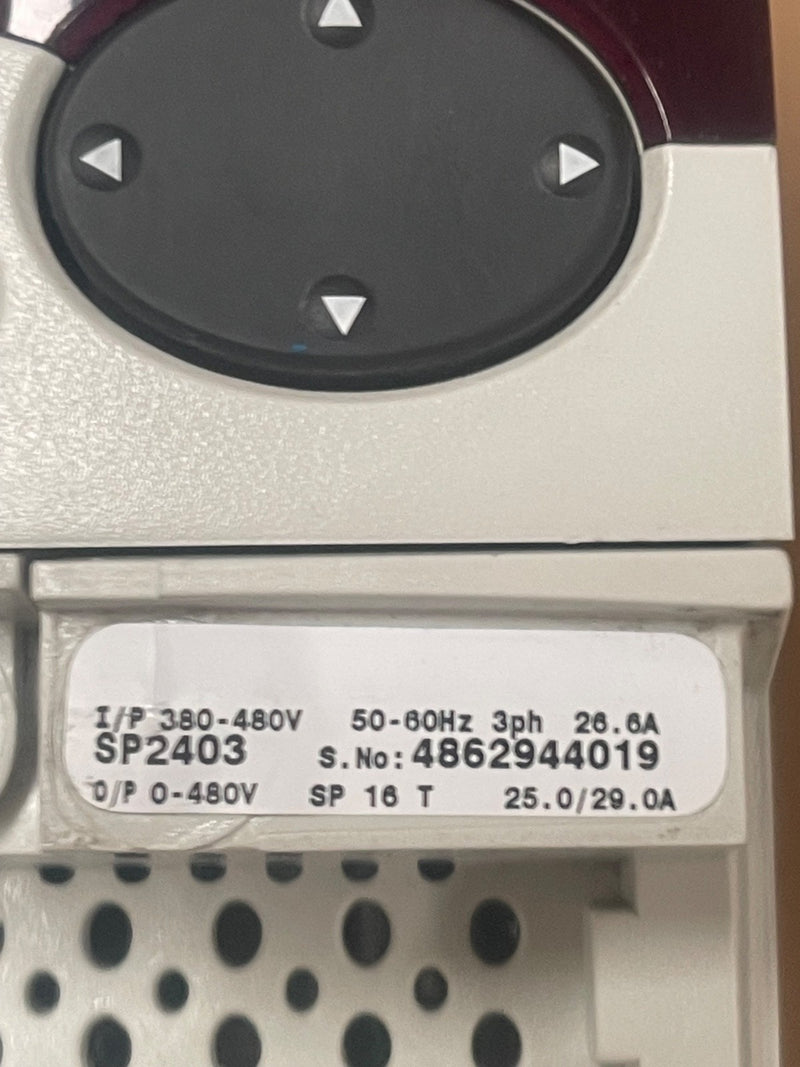 Control Techniques – SP2403 – Unidrive SP 11 kW / 15 hp AC Drive (380–480 VAC)