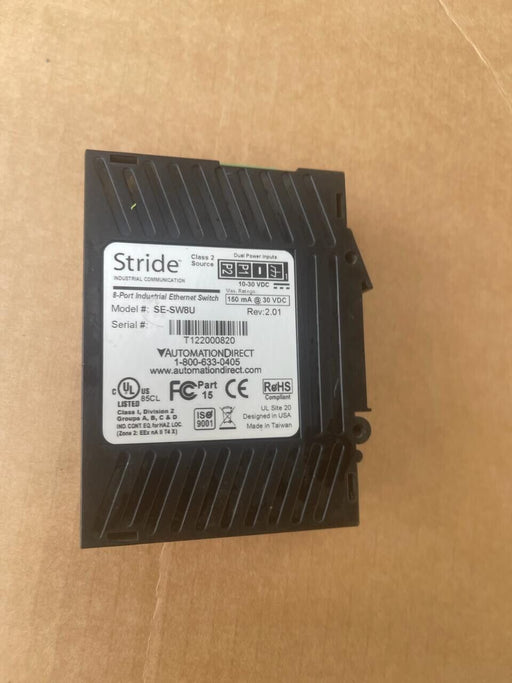 Stride - SE-SW8U - 8-Port Industrial Ethernet Switch - REV: 2.01