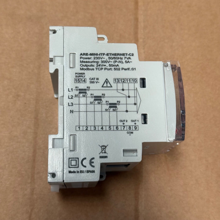 ABB – ARE‑MINI‑ITF‑ETHERNET‑C2 – Compact DIN‑Rail 3‑Phase Power Analyzer