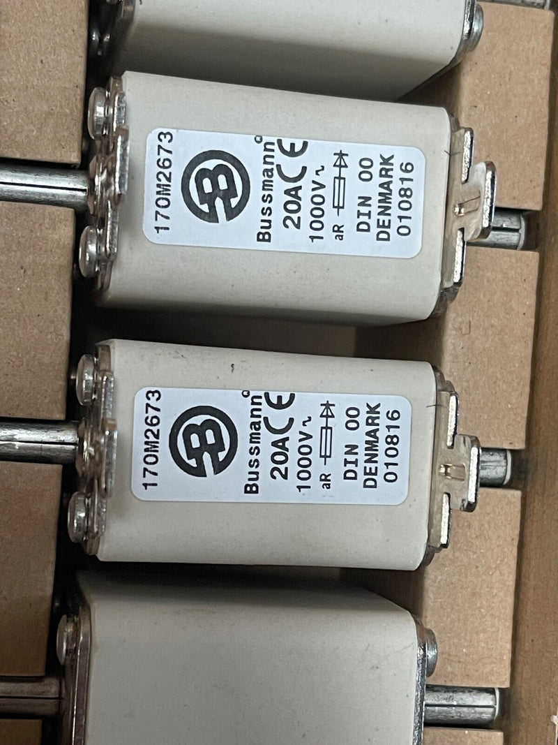 1PC Eaton (Bussmann) – 170M2673 – Square‑Body AC High‑Speed Fuse, 20 A, 1000 V
