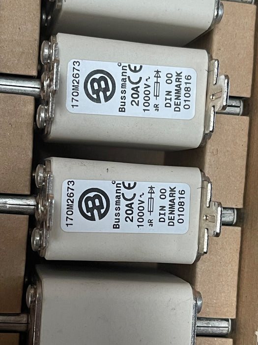 1PC Eaton (Bussmann) – 170M2673 – Square‑Body AC High‑Speed Fuse, 20 A, 1000 V