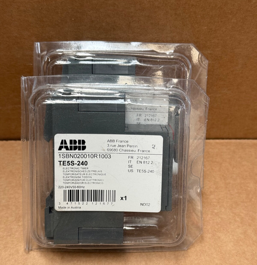 ABB – TE5S‑240 (1SBN020010R1003) – Star‑Delta Timer Relay, 220–240 VAC, 0.8–60s