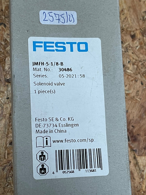 Festo - JMFH-5-1/8-B - 5/2 Bistable Solenoid Valve, G1/8”, 1000 L/min - 30486