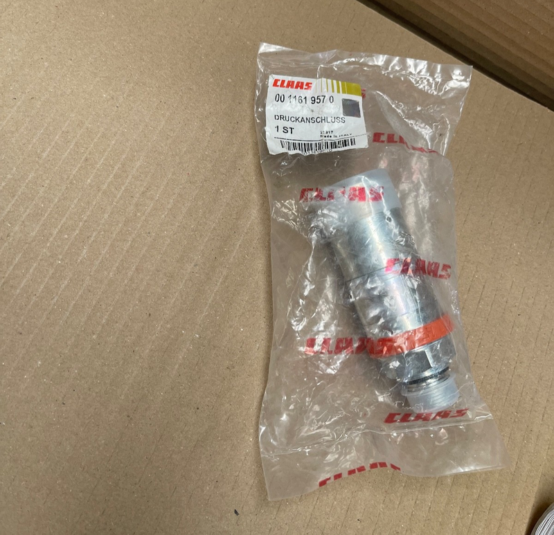 CLAAS – 0011619570 – Hydraulic Quick Release Coupling / Pressure Port Fitting