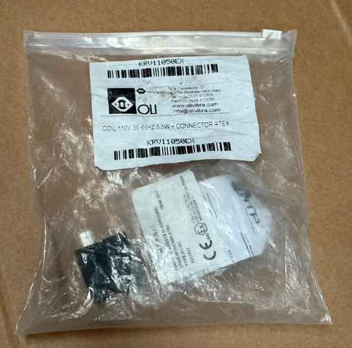 OLI – KRV11050EX – ATEX‑Certified 110 VAC Vibrator Coil with Connector