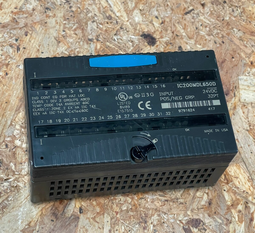 GE Fanuc – IC200MDL650D – VersaMax 32‑Point 24 VDC Discrete Input Module